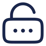 Lock Password Unlocked SVG Icon